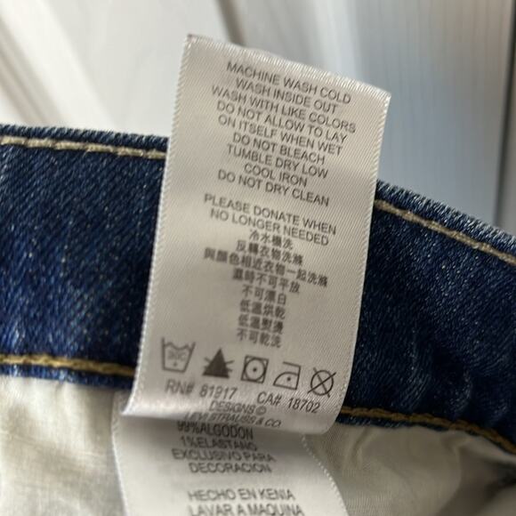 Levi’s 511 Slim Jeans Distressed Dark Blue 29 - Picture 12 of 12